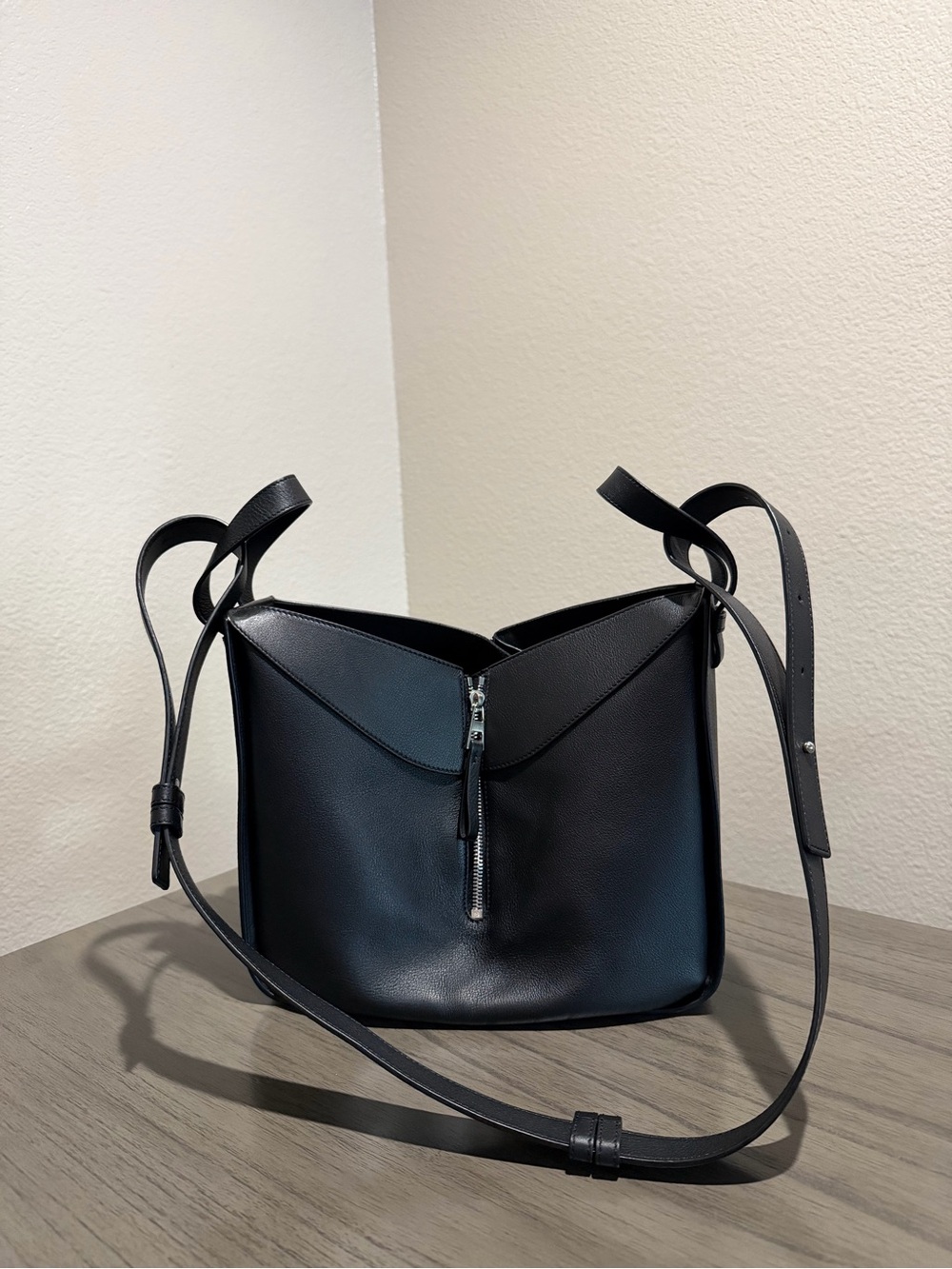 Loewe Hammock Black Calfskin Leather Crossbody Bag